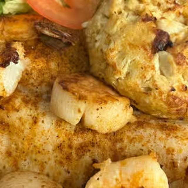 Broiled Seafood Platter.