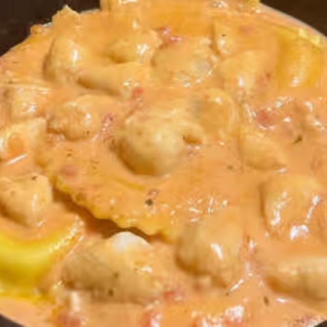 Crab Ravioli Pasta.