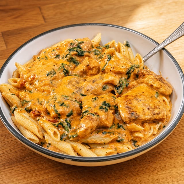 Chicken Penne Vodka.
