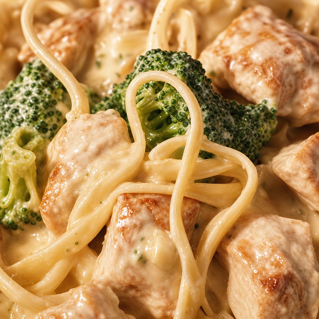 Chicken Alfredo.