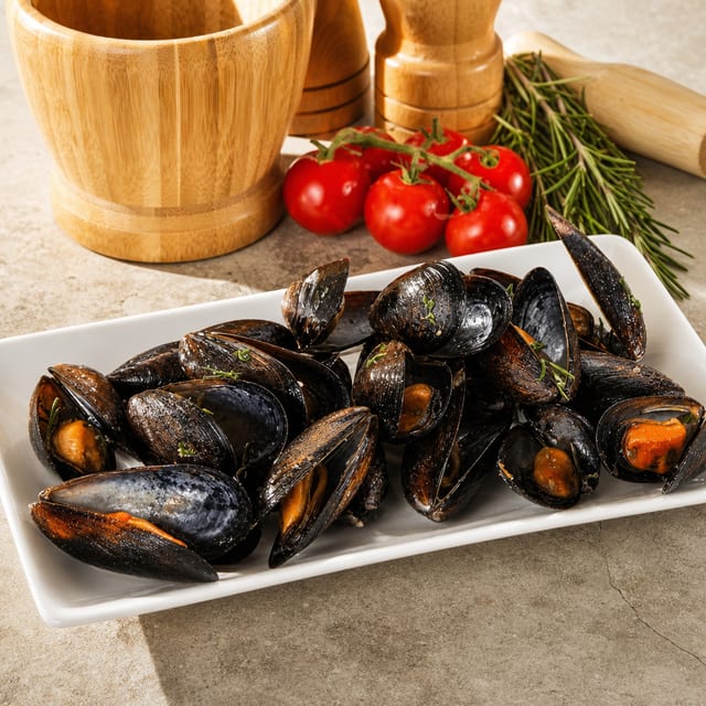 Steamed Mussels.