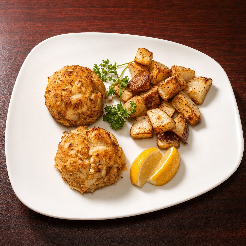 Crab Cakes.