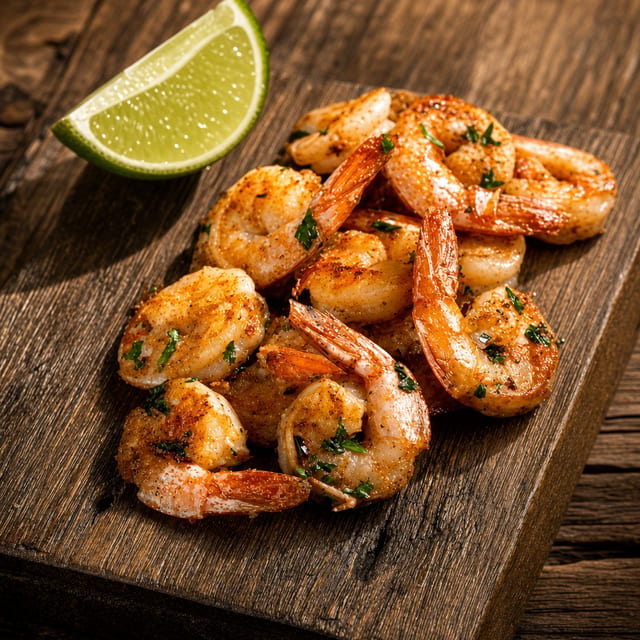 Steamed Shrimp.