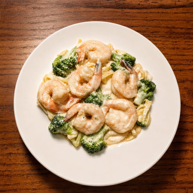 Shrimp Alfredo.
