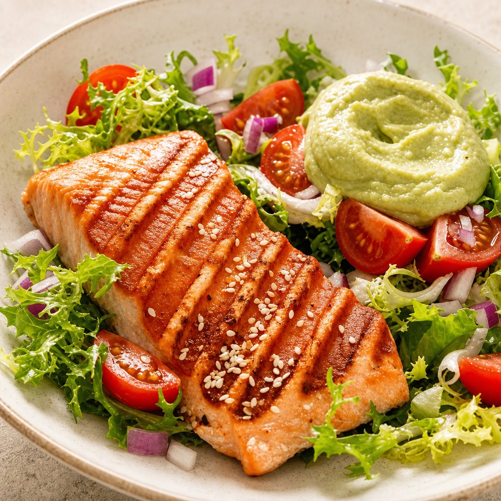 Grilled Salmon.