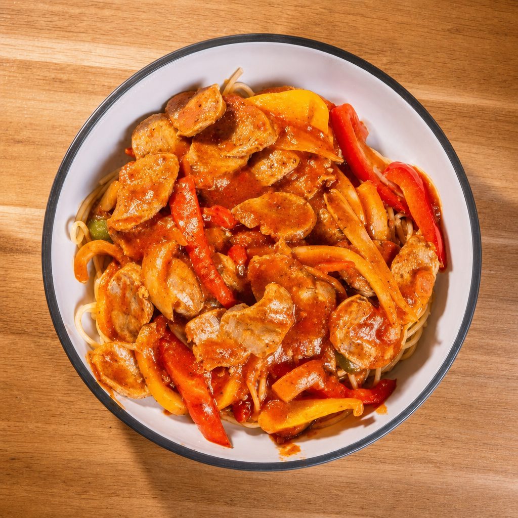 Sausage and Peppers Pasta.